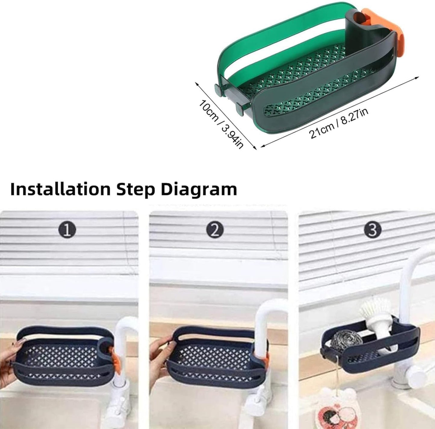 2-in-1 Sink Organizer for Kitchen
